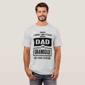Männer, die ich zwei Titeln Vater und Großvater Ge T-Shirt (Vorne ganz)