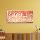 Männer, die Jagdhunde gekümmert haben Leinwanddruck (Insitu (Wohnzimmer))