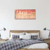 Männer, die Jagdhunde gekümmert haben Leinwanddruck (Insitu (Schlafzimmer))