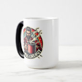 Männer, die Kaffee Liebe Verwandlungstasse (Vorderseite Links)