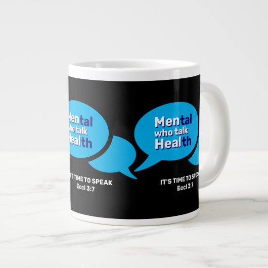 MÄNNER, DIE MÄNNER IM GESUNDHEITSWESEN SPRECHEN Jumbo-Tasse (Vorderseite Rechts)