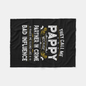 Männer, die sie mich Pappy Papa Funny Idea Vatersc Fleecedecke (Vorderseite (Horizontal))