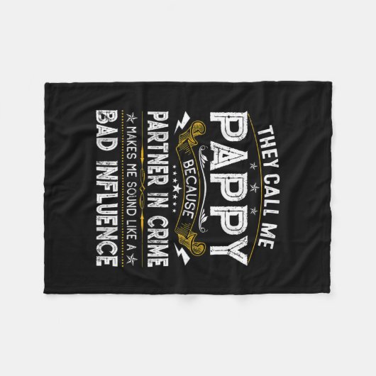 Männer, die sie mich Pappy Papa Funny Idea Vatersc Fleecedecke (Vorderseite (Horizontal))