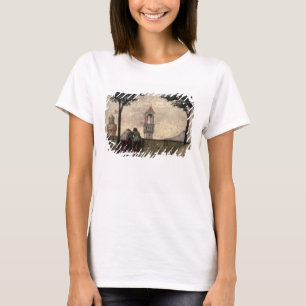 Männer, die über einer Wand, vom Visitation T-Shirt