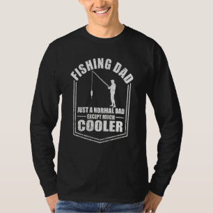 Männer, die Vater nur einen normalen Vater fischen T-Shirt