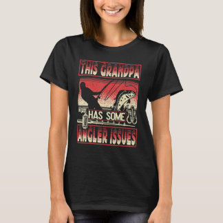Männer dieser Großvater hat Probleme beim Angeln v T-Shirt