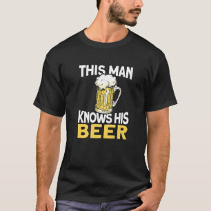 Männer Dieser Mann kennt seine Bier-IPA-Kunsthandw T-Shirt