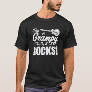 Männer Dieses Grampy Rocks - Gitarre Rock and Roll T-Shirt