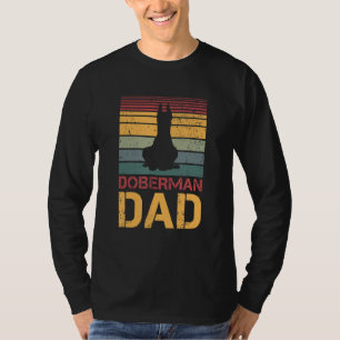 Männer Doberman Vater Vintag Hunde Hunde Paw Dober T-Shirt