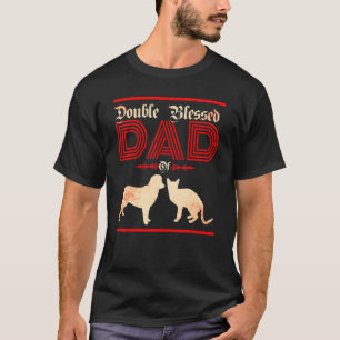 Männer doppelt gesegneter Vater nur ein Vater, der T-Shirt