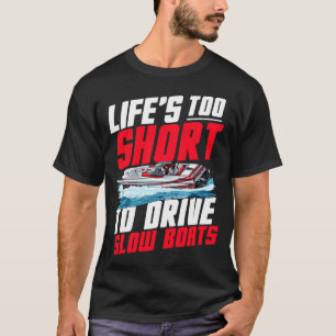 Männer Drag Boot Rennboot Speedboot Rennen Motorbo T-Shirt