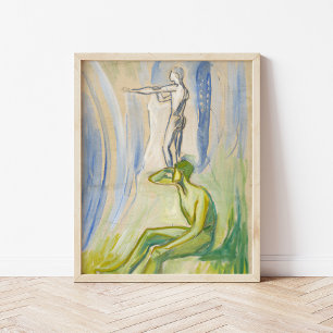 Männer drehen sich zur Sonne   Edvard Munch Poster