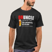 Männer Druncle Beer Definition Best Onkel je Unc T-Shirt (Vorderseite)