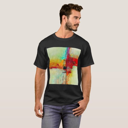 Männer Dunkles Basic T-Shirt (Vorne ganz)