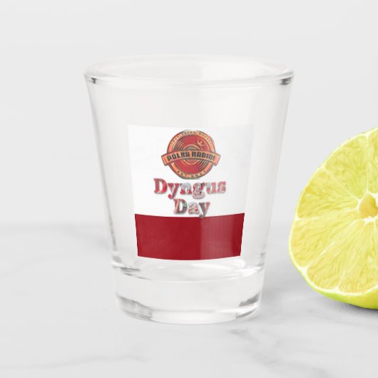Männer Dyngus Day Polka Radio Schnapsglas (Vorderseite)