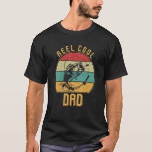 Männer echt cooler Papa Angeln Daddy Frohen Vatert T-Shirt