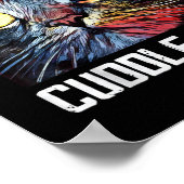 Männer echte Männer Cuddle Katzen I Funny Cat Vate Poster (Ecke)