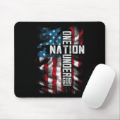 Männer ein Nationaler unter Gott 4. Juli Männer Fr Mousepad (Mit Mouse)