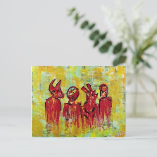 "Männer eines bestimmten Geschmacks" Postkarte (Stehend Vorderseite)