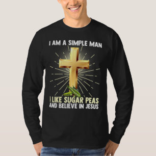 Männer einfache Menschen wie Zuckererbsen glauben T-Shirt