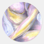 Männer Elegante Kunst Male-Nude Moderne Malerei Runder Aufkleber (Vorderseite)