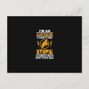 Männer Elektriker Lustig Ich Bin Ein Elektriker Ic Postkarte
