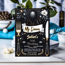 Männer Erwachsener Abendessen elegant 50. Geburtst