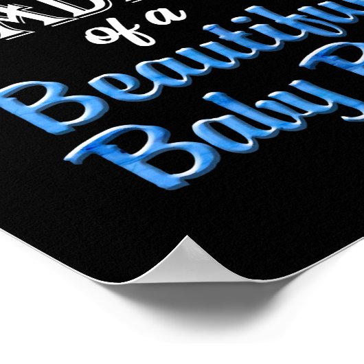 Männer erwarten, dass Vater bald Vater Vater sein Poster (Ecke)