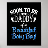 Männer erwarten, dass Vater bald Vater Vater sein Poster (Vorne)