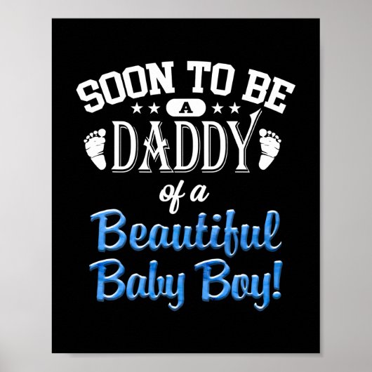 Männer erwarten, dass Vater bald Vater Vater sein Poster (Vorne)