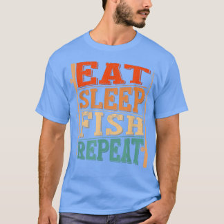 Männer essen Schlaffisch Wiederholung, Fischer 247 T-Shirt