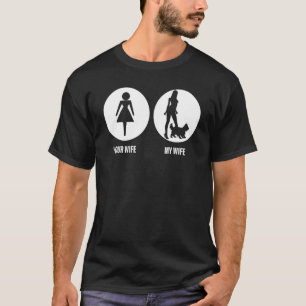 Männer Eure Frau Meine Frau Yorkshire Terrier ein  T-Shirt