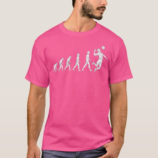 Männer Evolution Volleyball Große Geschenke Männer T-Shirt (Vorderseite)