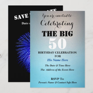 Männer - Feiern der BIG 50 - Einladung