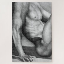 Männer Feine Kunst Zeichnung von männlichem Akt Co