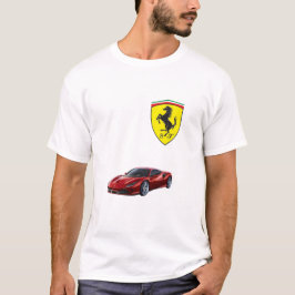 Männer-Ferrari-Logo-T - Shirt - Für Supercar Enthu