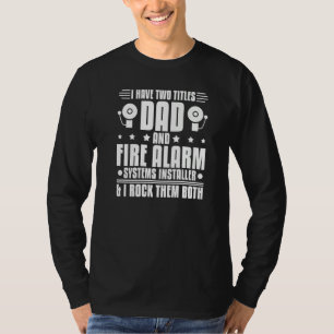 Männer Feueralarm-Installateur-Systeme-Techniker-H T-Shirt
