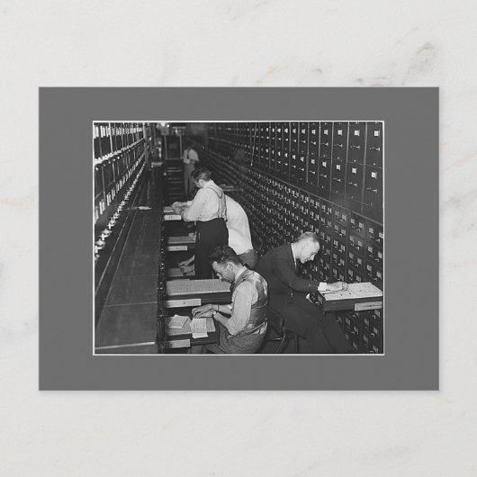 Männer filmen, 1930er postkarte (Vorderseite)