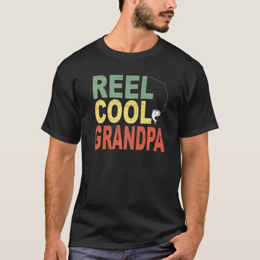 Männer Fisch Opa Angeln T-Shirt (Vorderseite)