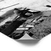 Männer fischen bei Celilo Falls Fotograf Poster (Ecke)