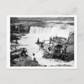 Männer fischen bei Celilo Falls Fotograf Postkarte (Vorderseite)
