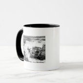 Männer fischen bei Celilo Falls Fotograf Tasse (Vorderseite Links)