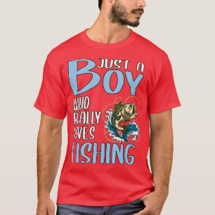 Männer fischen Geschenk nur ein Junge, der wirklic T-Shirt