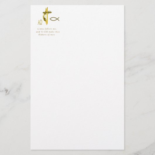 Männer-Fischer Briefpapier (Vorderseite)