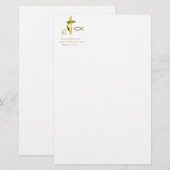 Männer-Fischer Briefpapier (Vorne/Hinten)