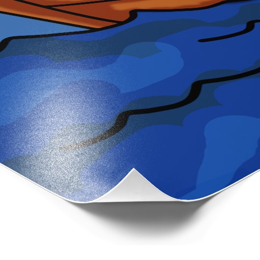 Männer-Fischer Fotodruck (Ecke)