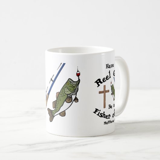 Männer-Fischer Kaffeetasse (VorderseiteRechts)