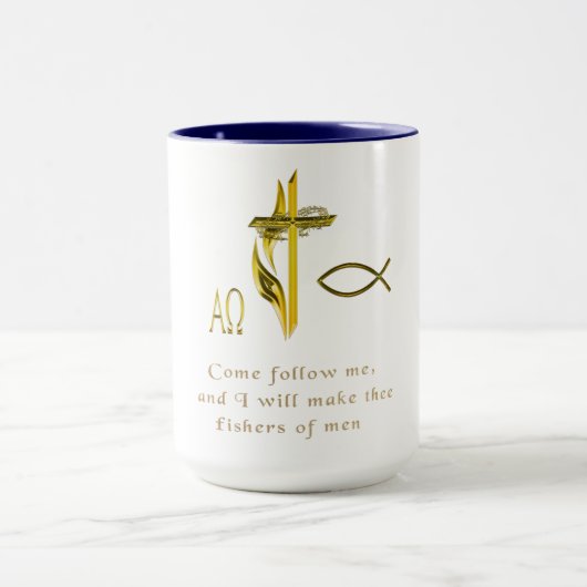 Männer-Fischer Tasse (Zentrum)