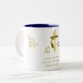 Männer-Fischer Zweifarbige Tasse (Vorderseite Links)