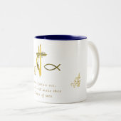 Männer-Fischer Zweifarbige Tasse (VorderseiteRechts)